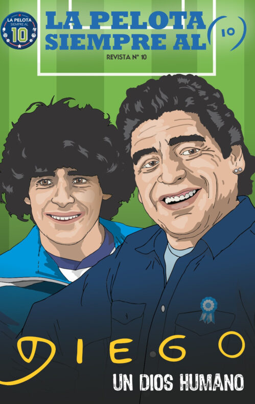 La pelota siempre al 10 Maradona