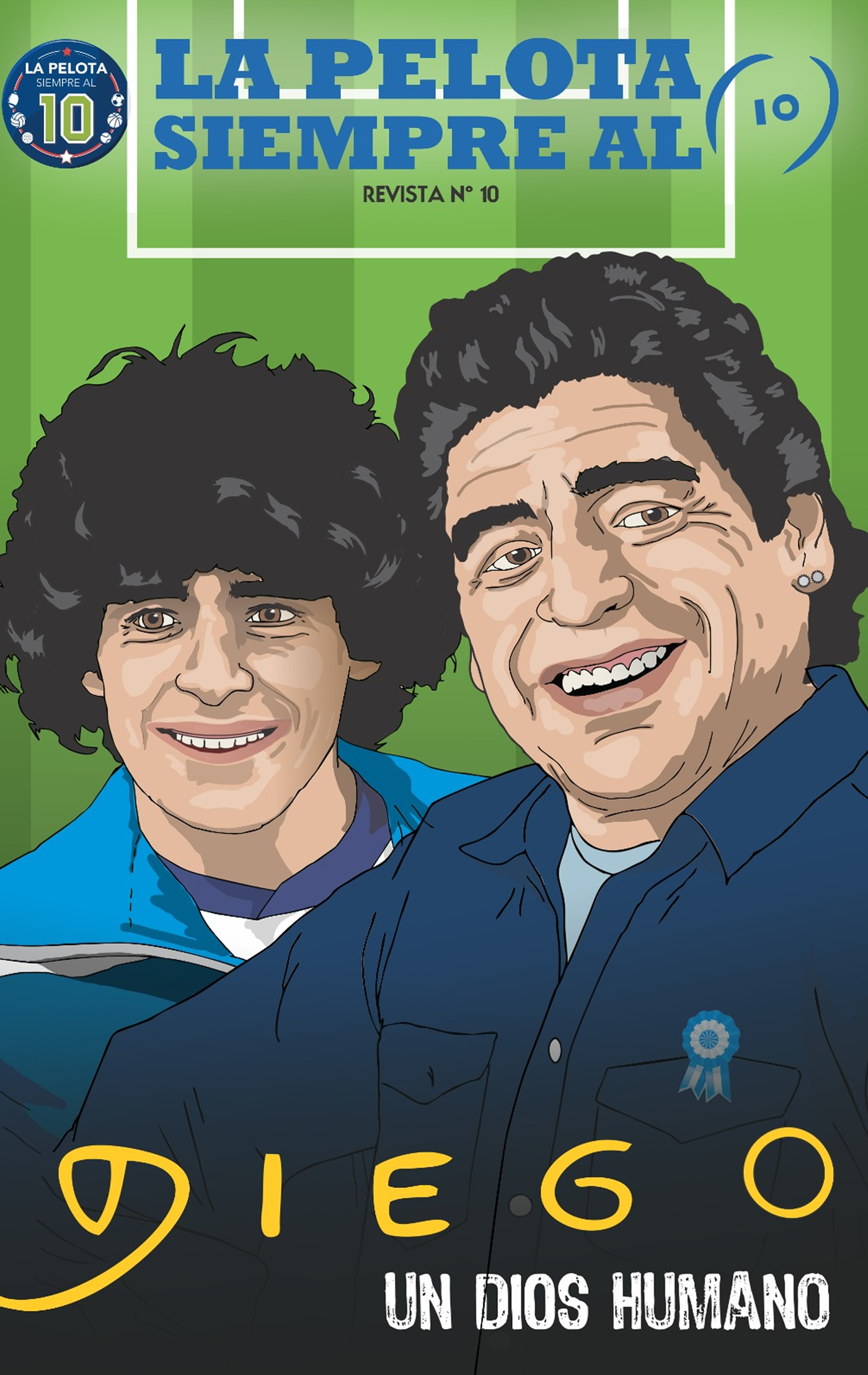 La pelota siempre al 10 Maradona